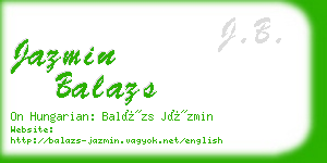 jazmin balazs business card